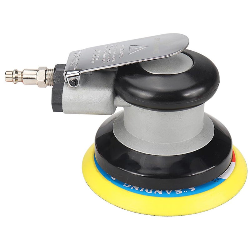 SI FANG 5-Inch Heavy Duty Air Dual Action Random Orbital Sander, Low Vibration Pneumatic Da Sanders - Image 1
